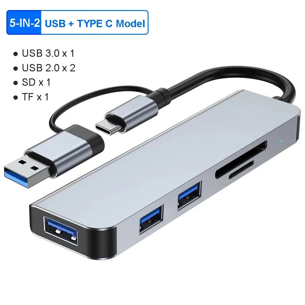 8-in-2 USB-C Docking Station Hub