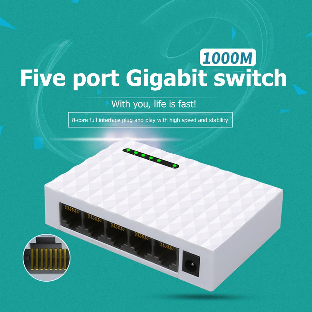 1000Mbps 8-Port Gigabit Ethernet Smart Switch