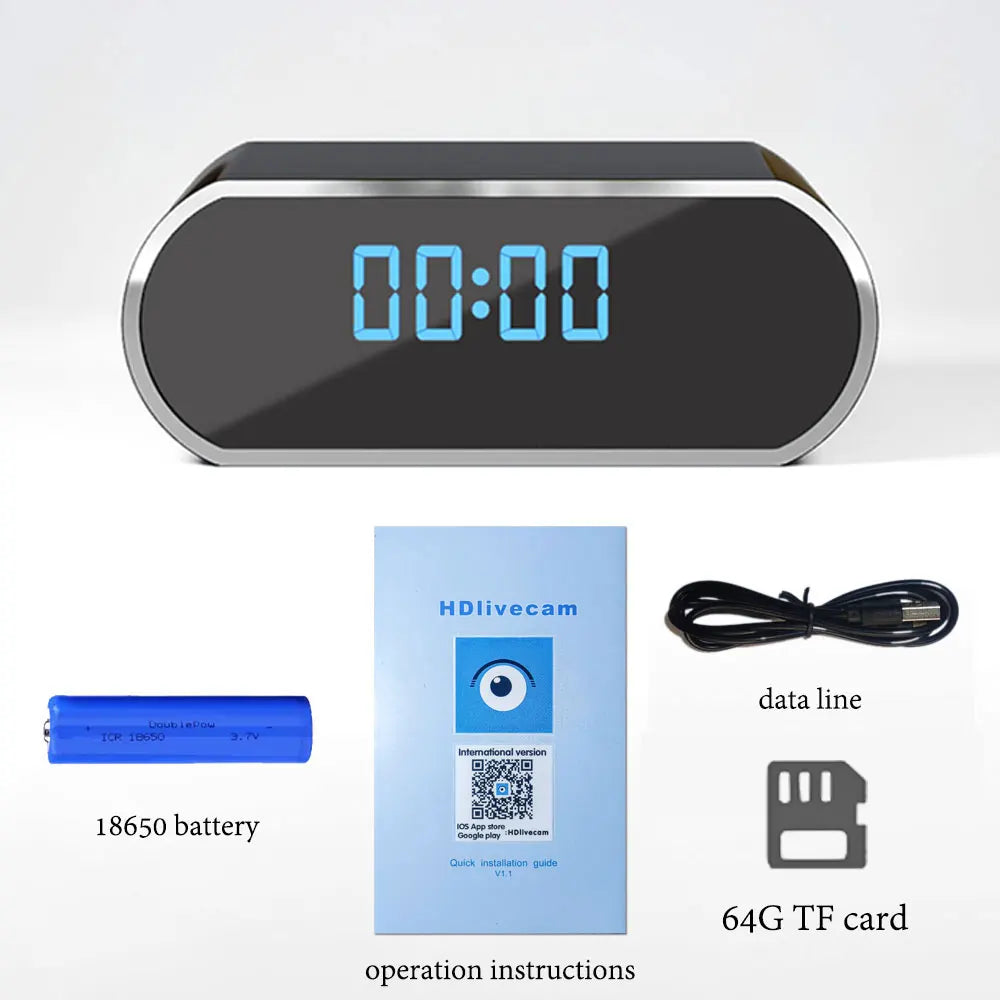 Night Vision Clock DVR Camera