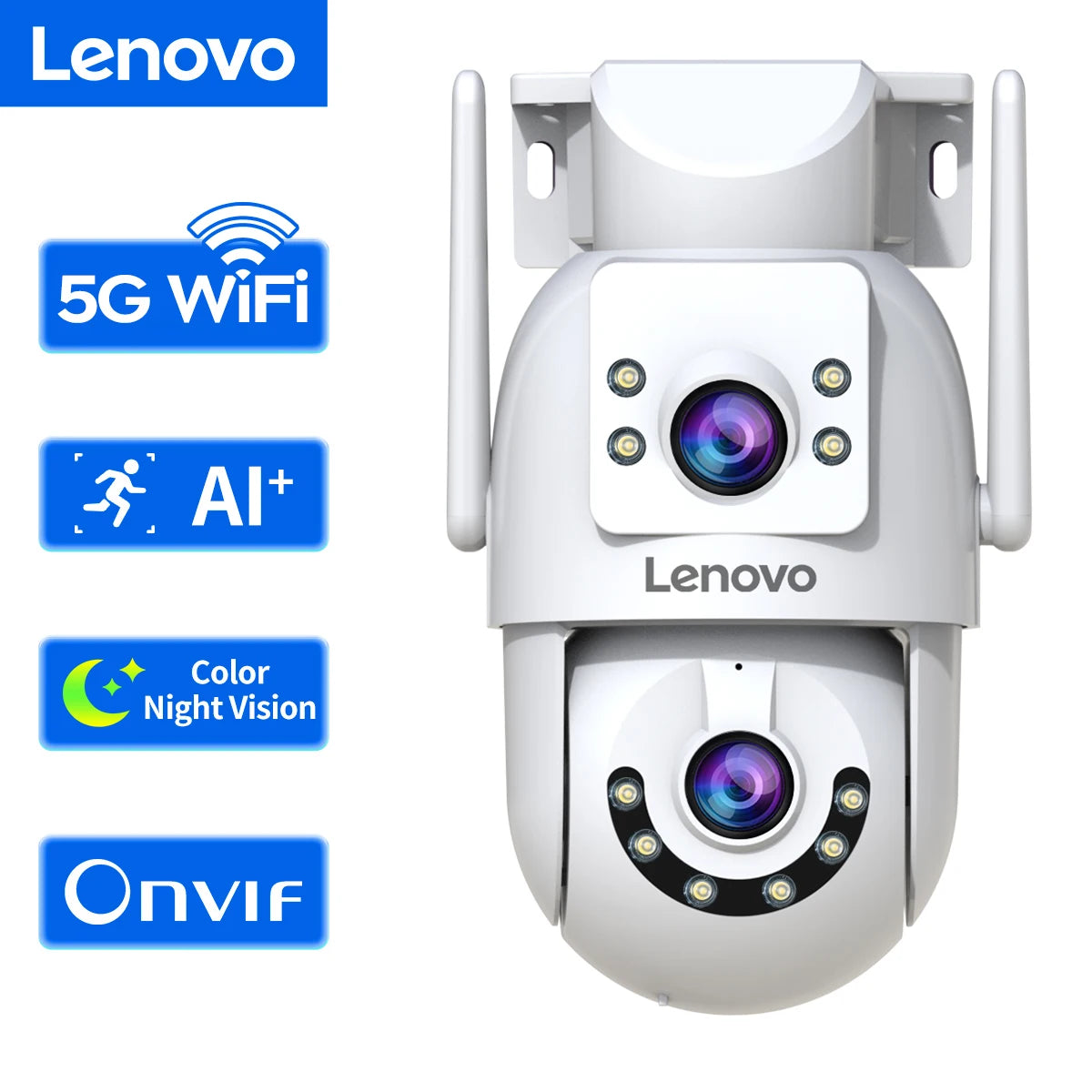 4K Dual-Lens Security CCTV Camera