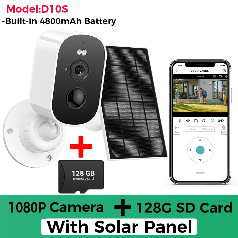 4MP 2K HD Wireless Solar Camera