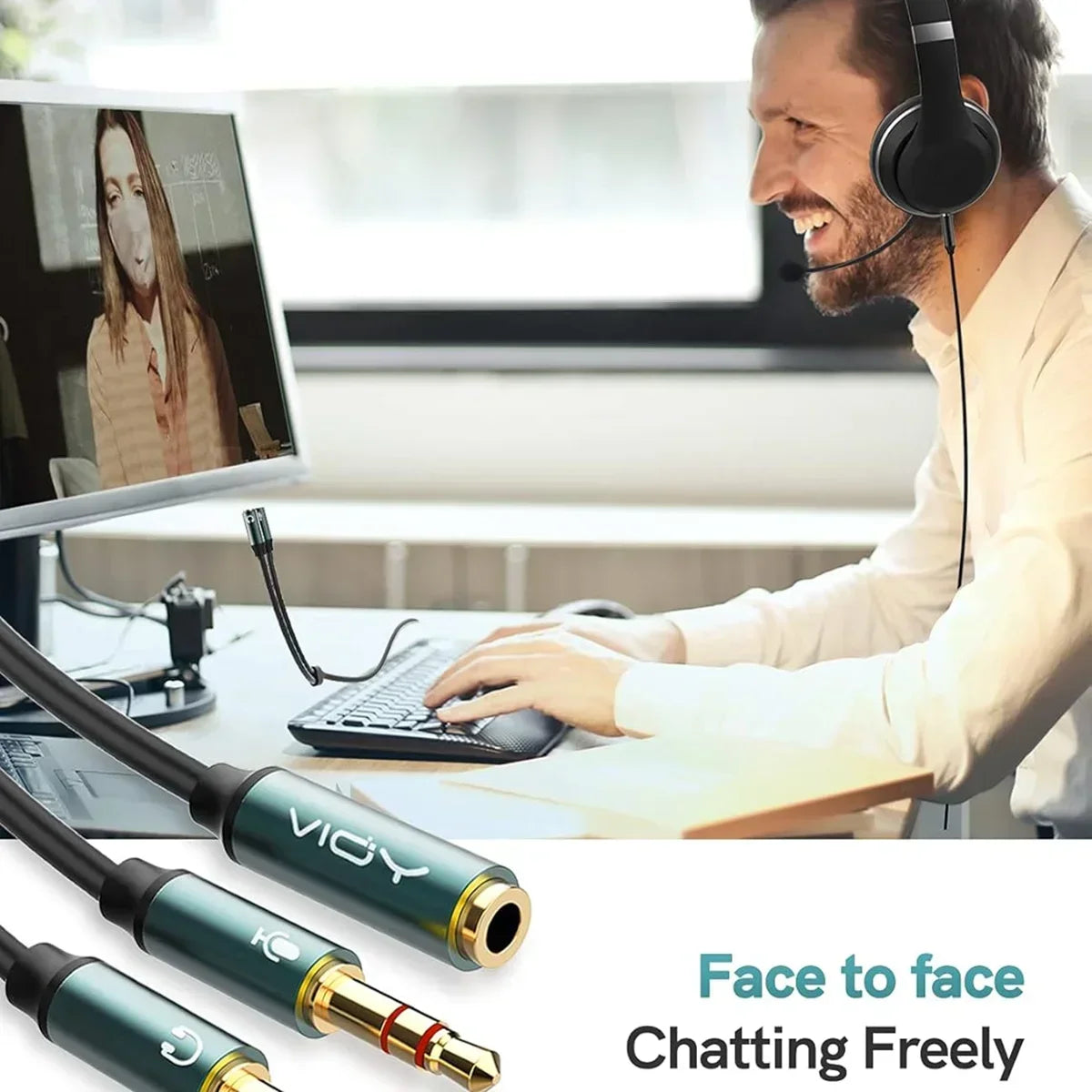 3.5mm Headphone Splitter Adapter