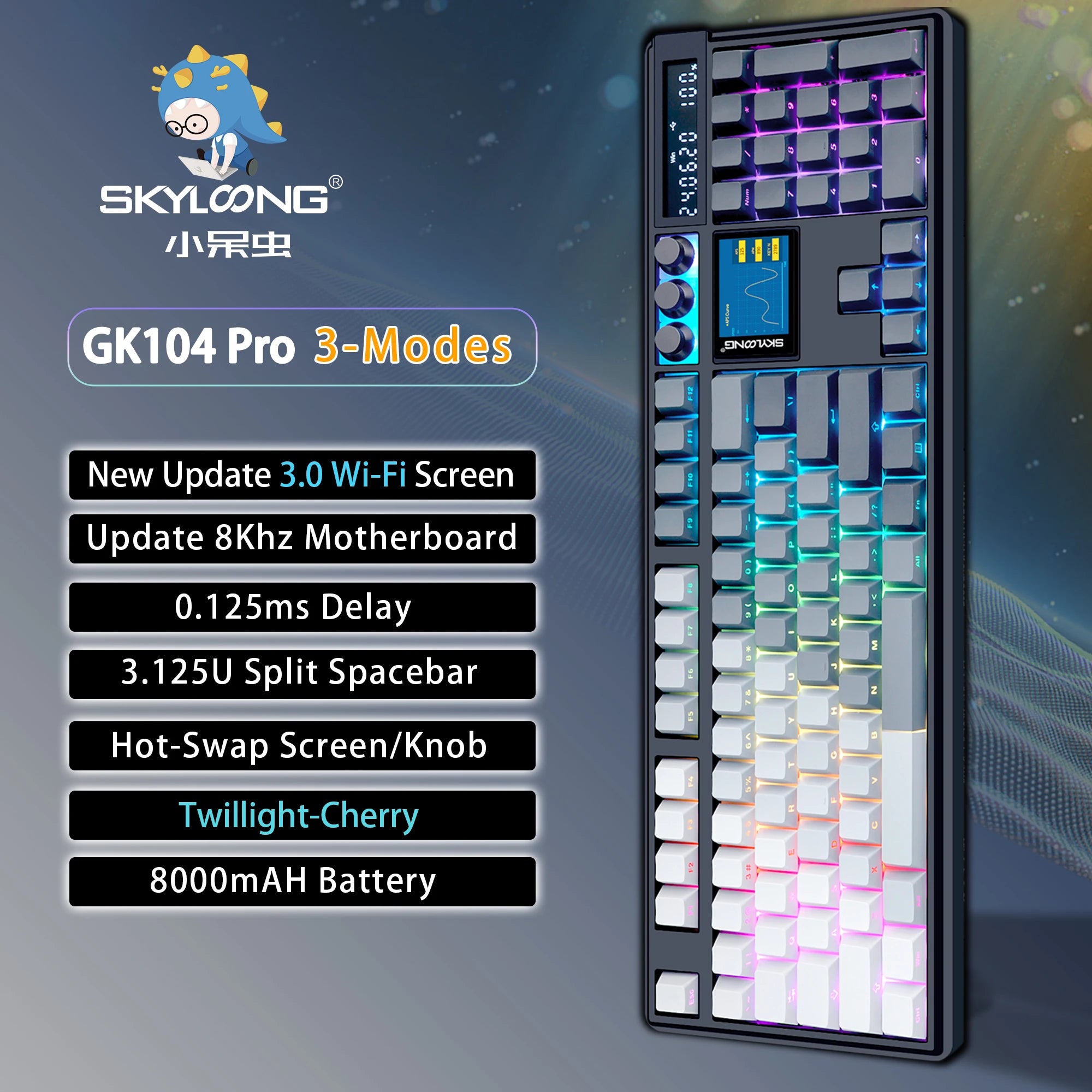 Wireless RGB Hot-Swappable Keyboard