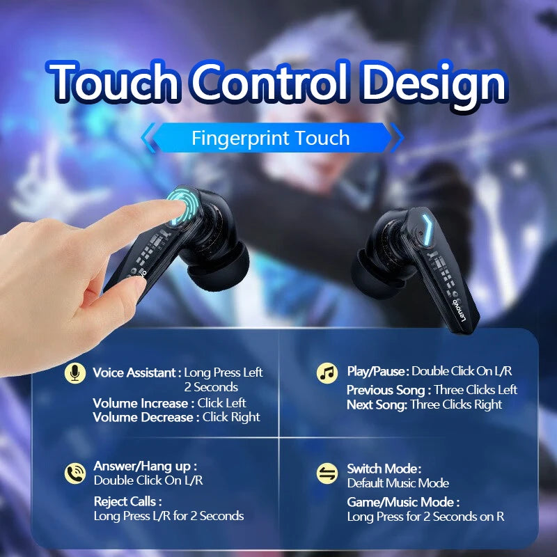 Bluetooth 5.3 Dual Mode Gaming Sport Earbuds