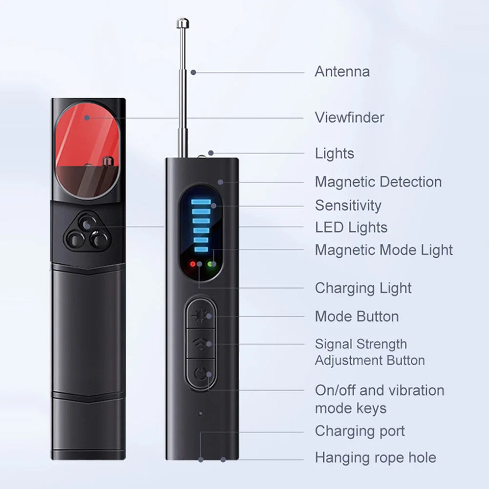 Wireless Hidden Camera Detector with 5 Sensitivity Levels