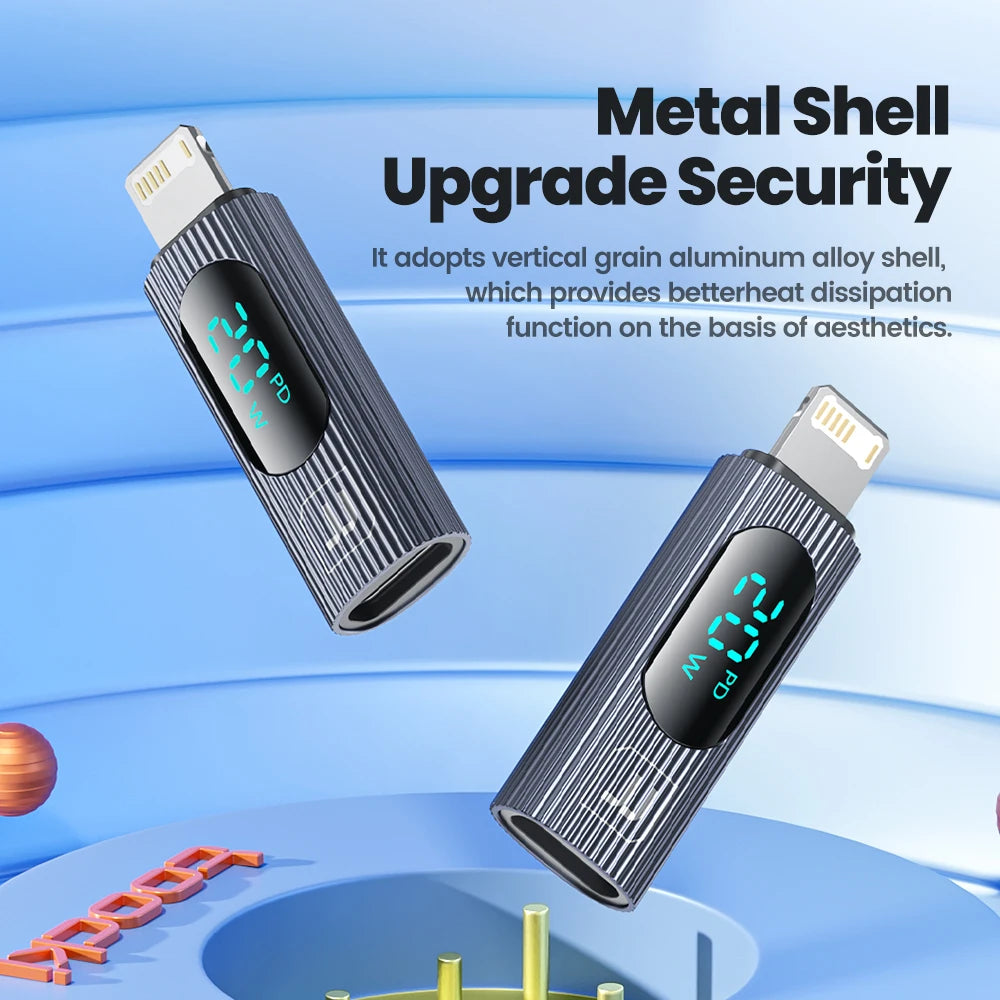 20W PD Lightning to USB C Adapter