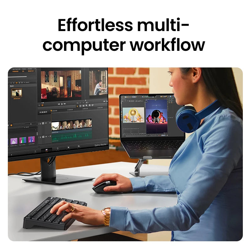 Multi-Device Wireless Ergonomic Mouse