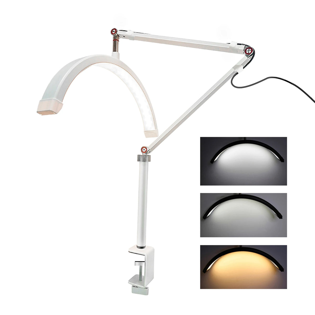 Half-Moon LED Ring Light 3000K-6000K