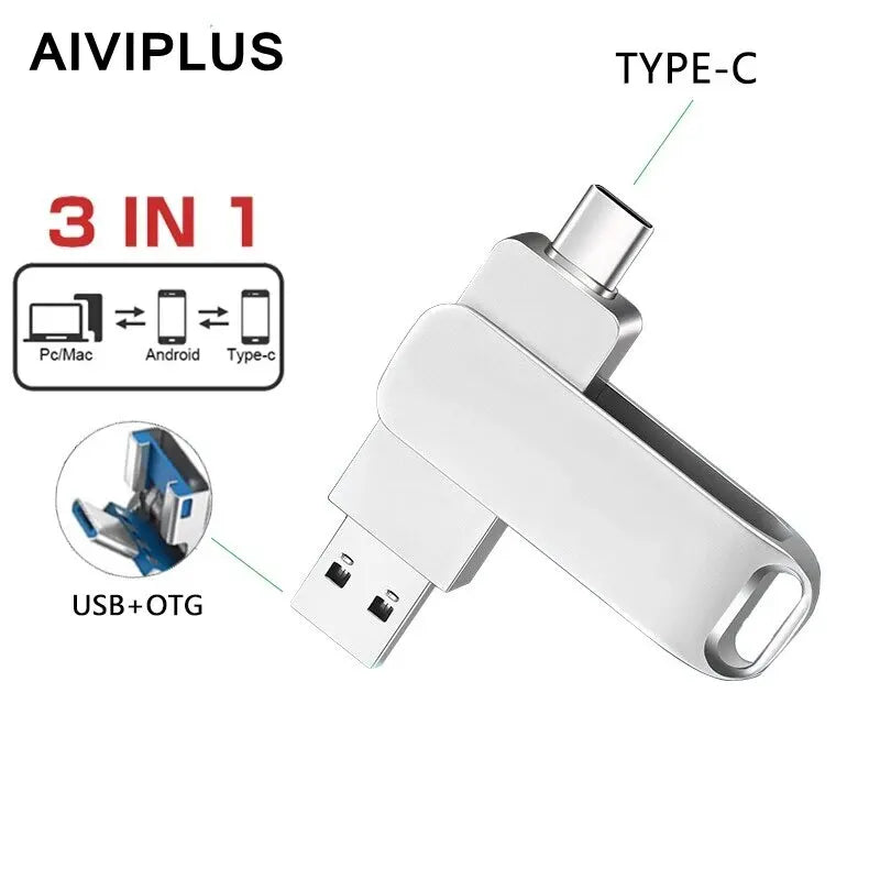 2 in 1 3.0 USB-C OTG Flash Drive