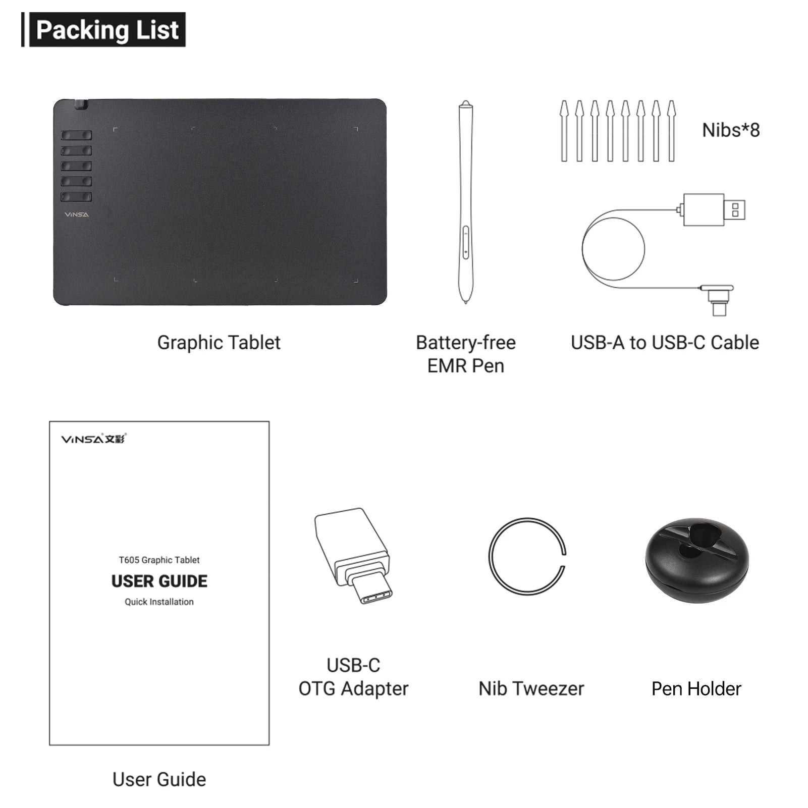 Ultra-Thin 8192 Pressure Drawing Tablet