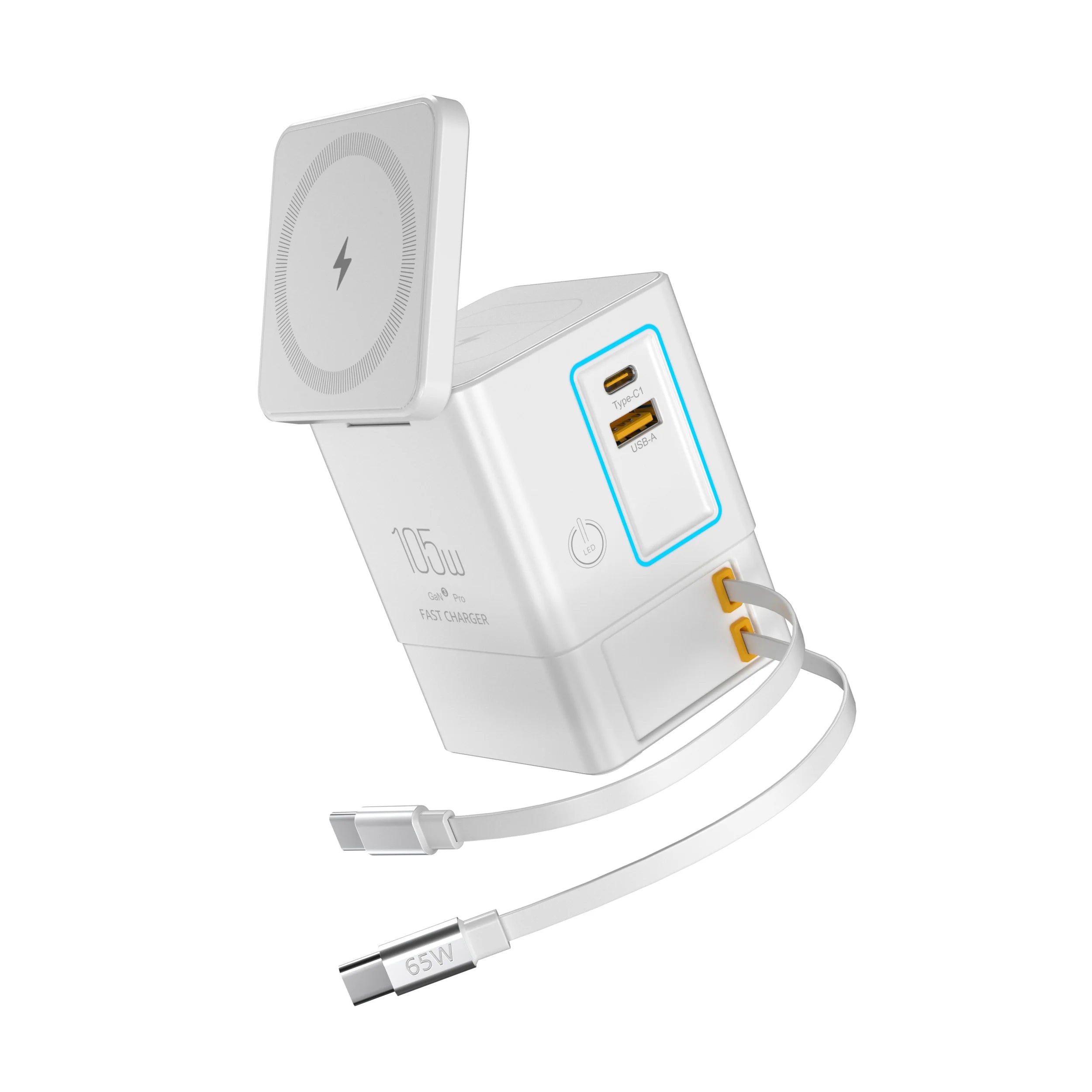 105W GaN 6-in-1 Magnetic Charger
