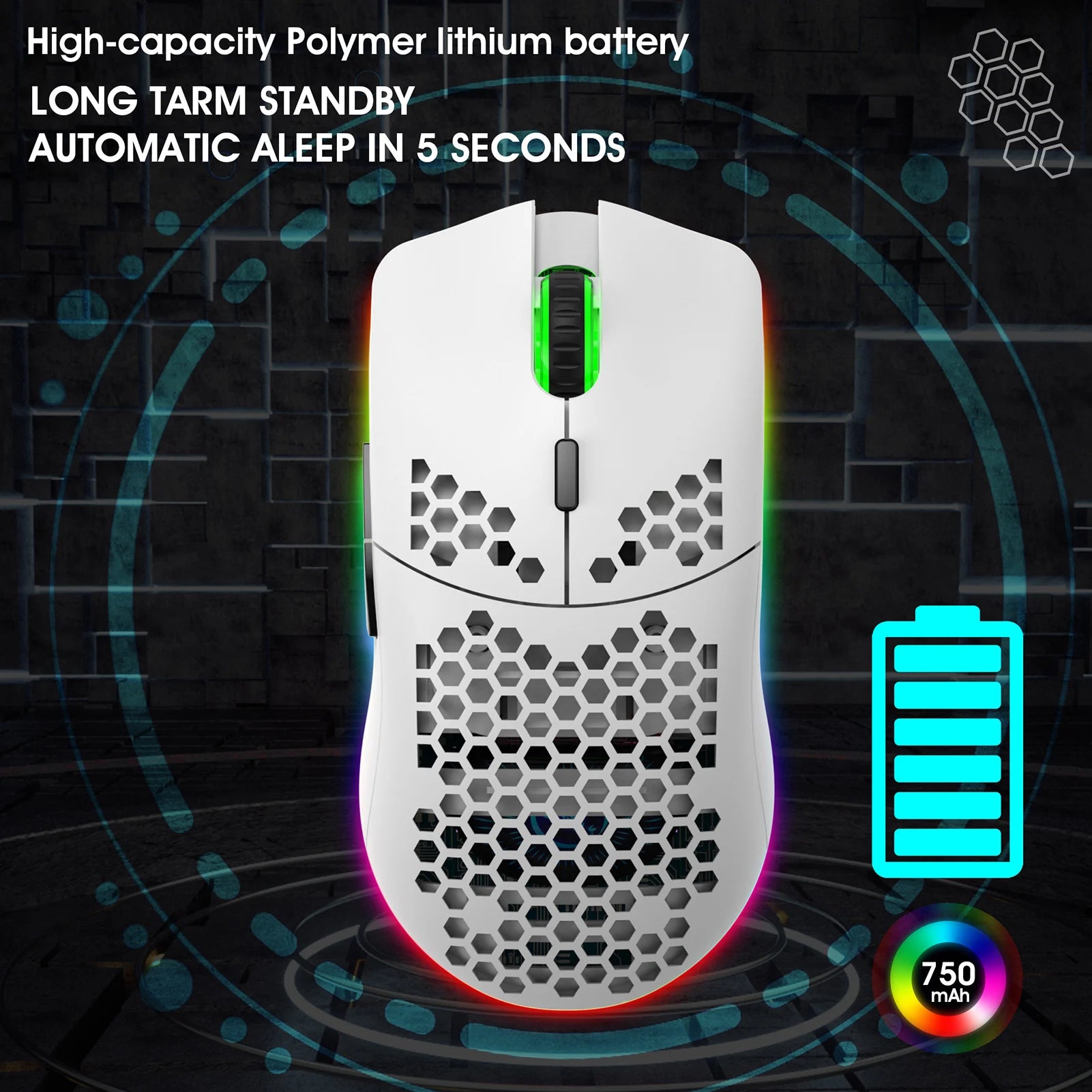 Ergonomic 2.4G Adjustable DPI Mouse