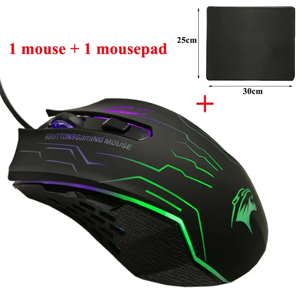 Silent Click 3200DPI Gaming Mouse