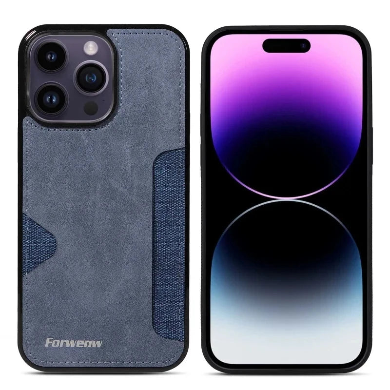 Retro Card Holder Phone Case for iPhone 16