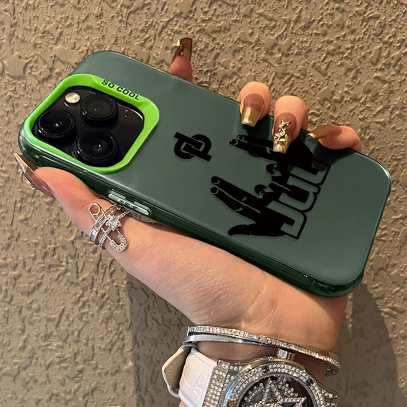 Shockproof Plating Matte Cover Case for iPhone 16