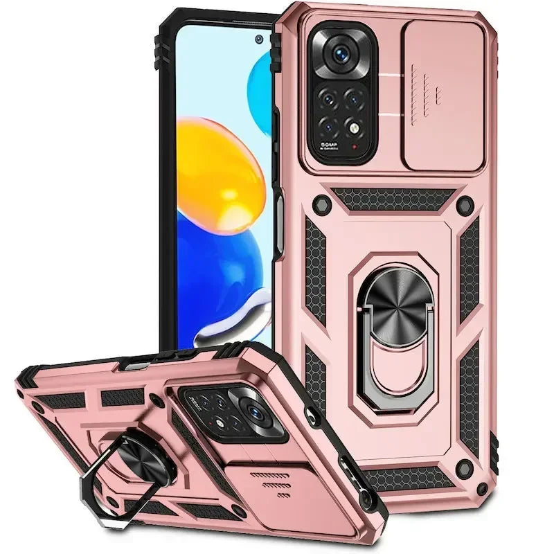 Xiaomi Redmi Armor Ring Push Phone Cases Note 11 10