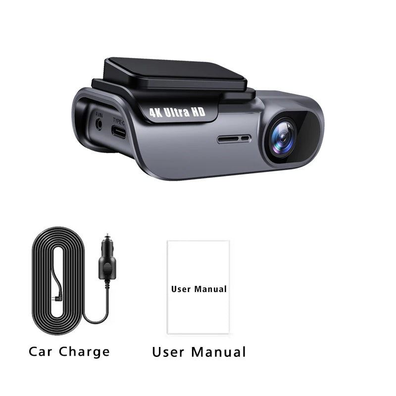 4K Dash Car Cam with WiFi & Night Vision