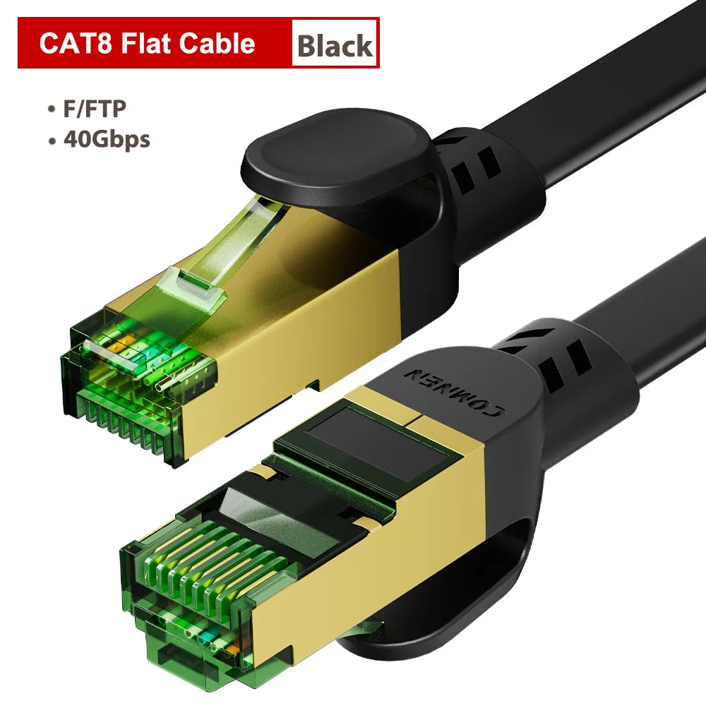 40Gbps Cat8 Gaming Ethernet Cable