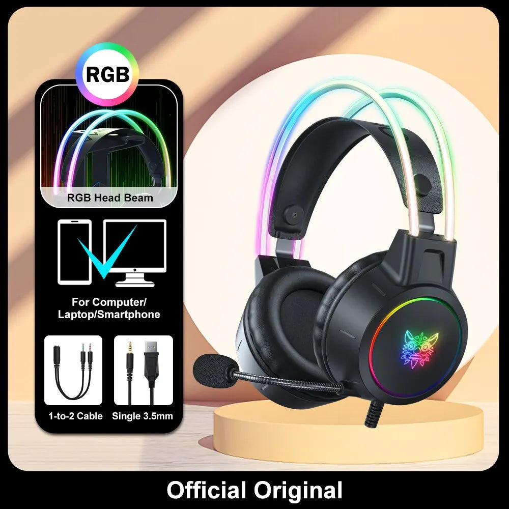 RGB Cat Ear Gaming Headset
