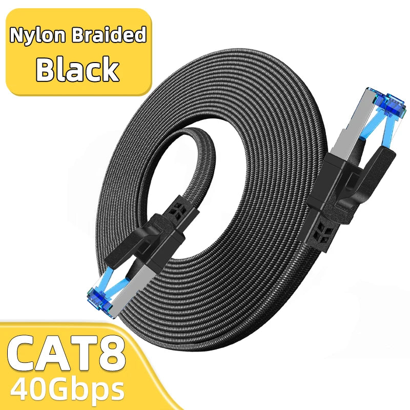 40Gbps Flat Cat8 Network Cable