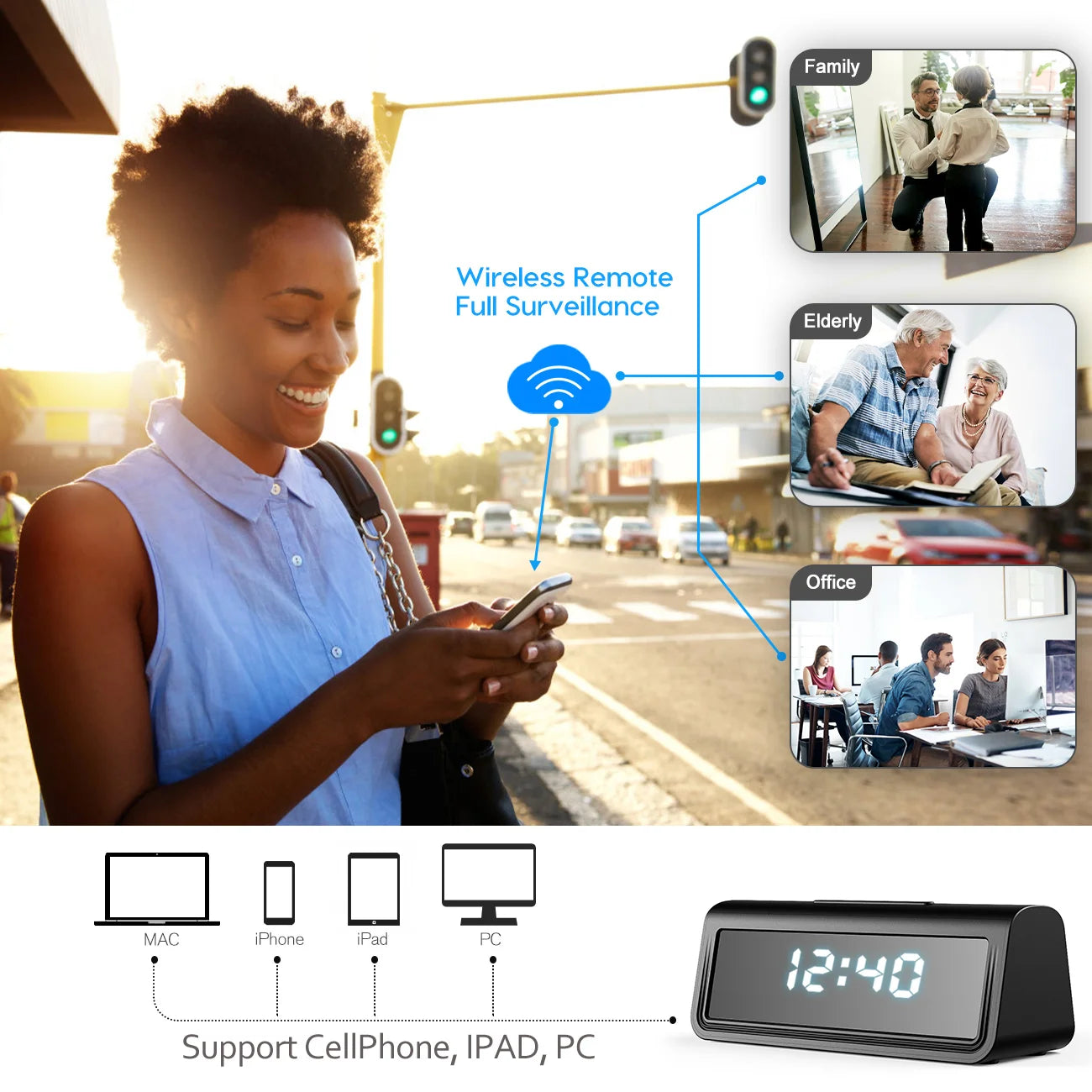 4K Clock Spy Camera
