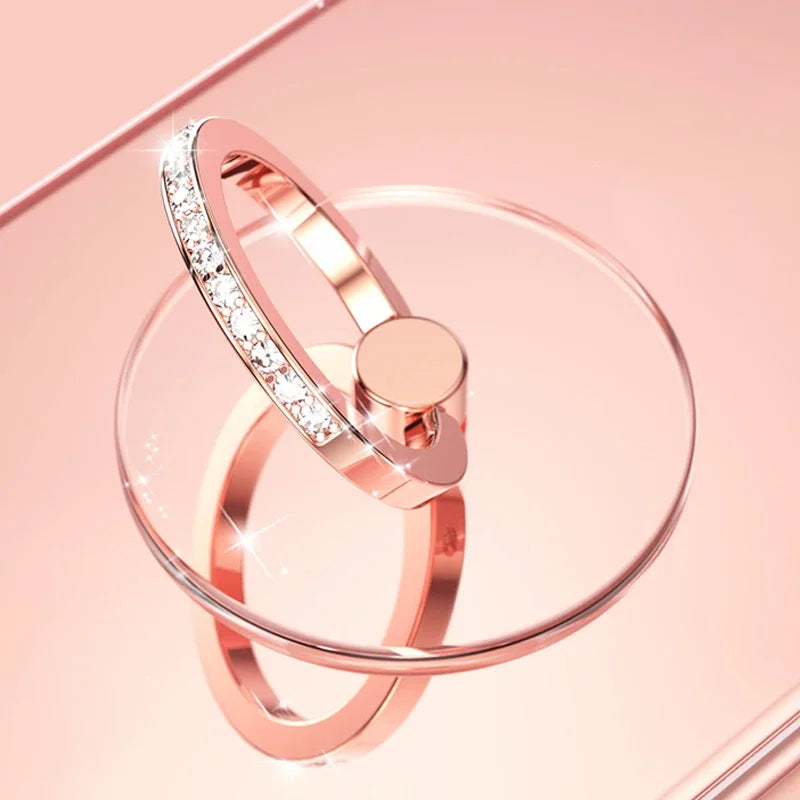 Transparent Butterfly Phone Ring Stand