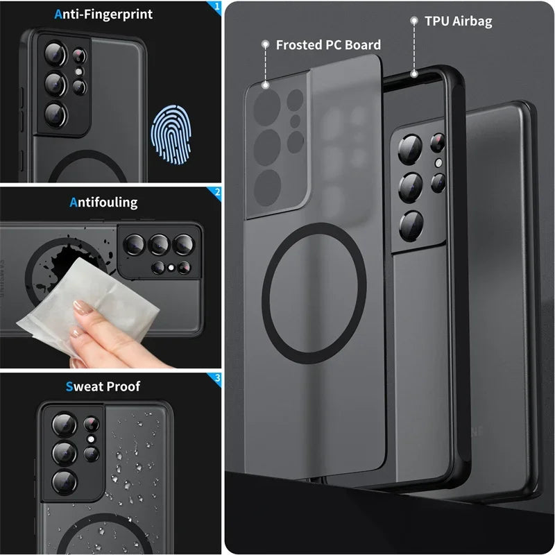 Matte Magnetic For Samsung Galaxy S25