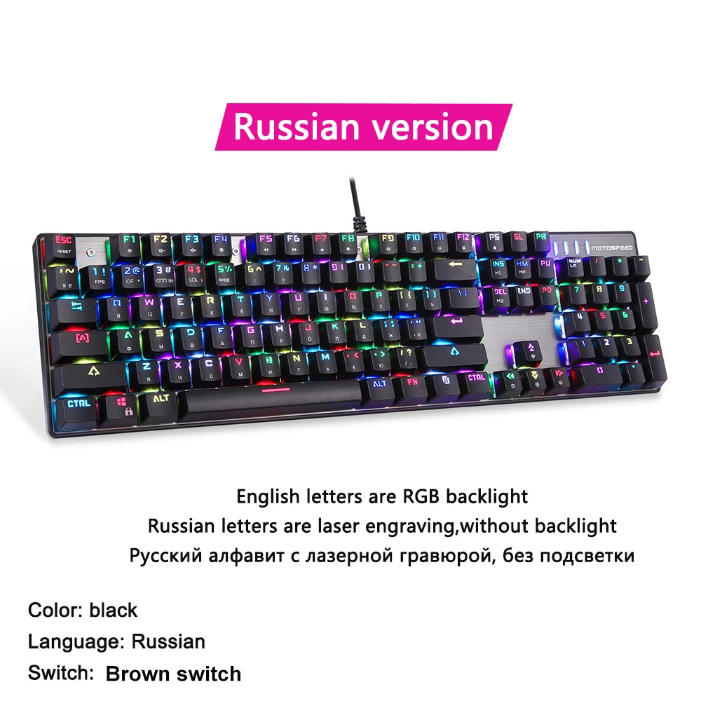 Motospeed CK104 RGB Mechanical Keyboard