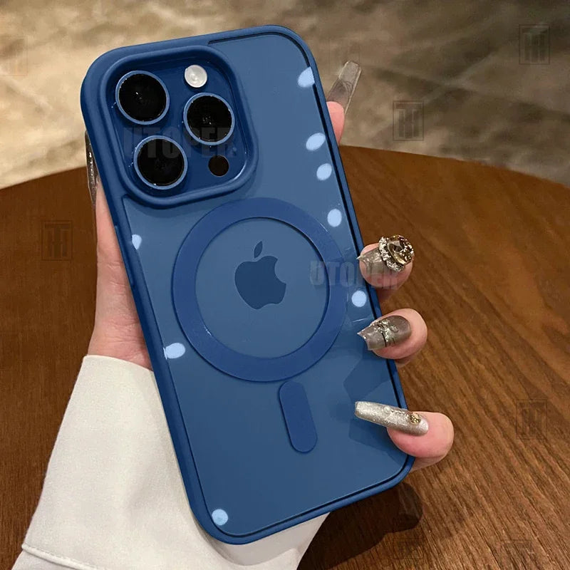 New Pink Transparent Acrylic Case for iPhone 16