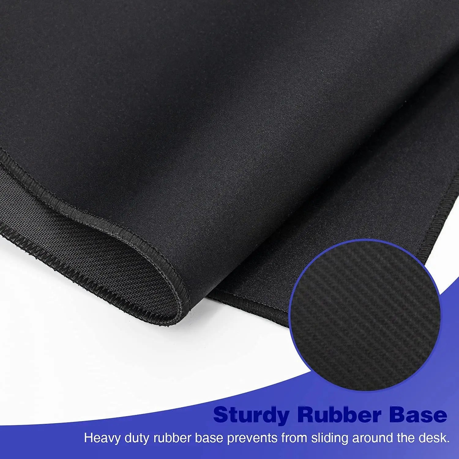 XXL Black Gaming Mousepad Black