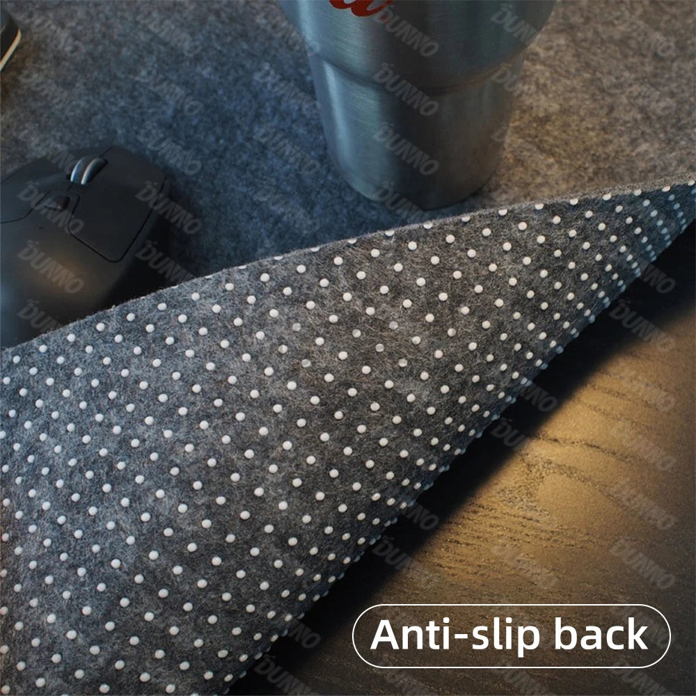 Large Wool Felt Non-Slip Mousepad