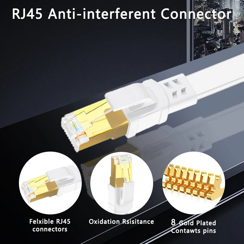 40Gbps Shielded Cat8 Network Cable