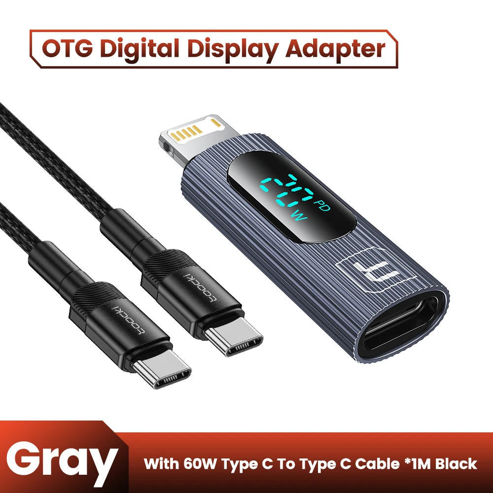 20W PD Lightning to USB C Adapter
