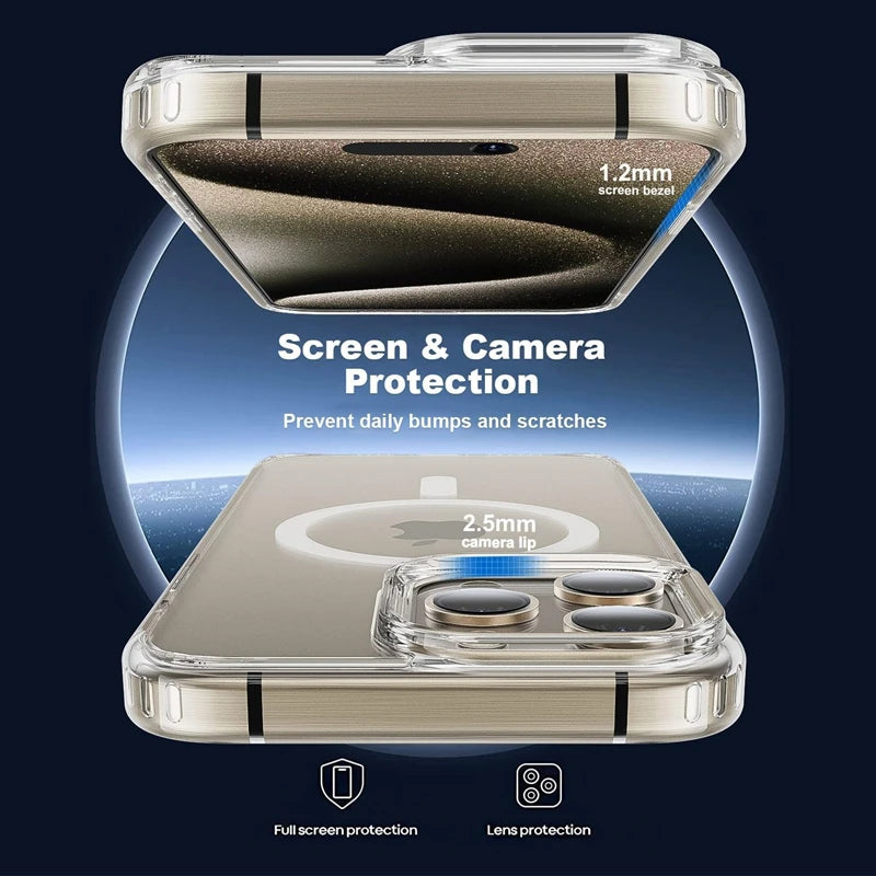 Clear Wireless Charging Protective Cover for iPhone