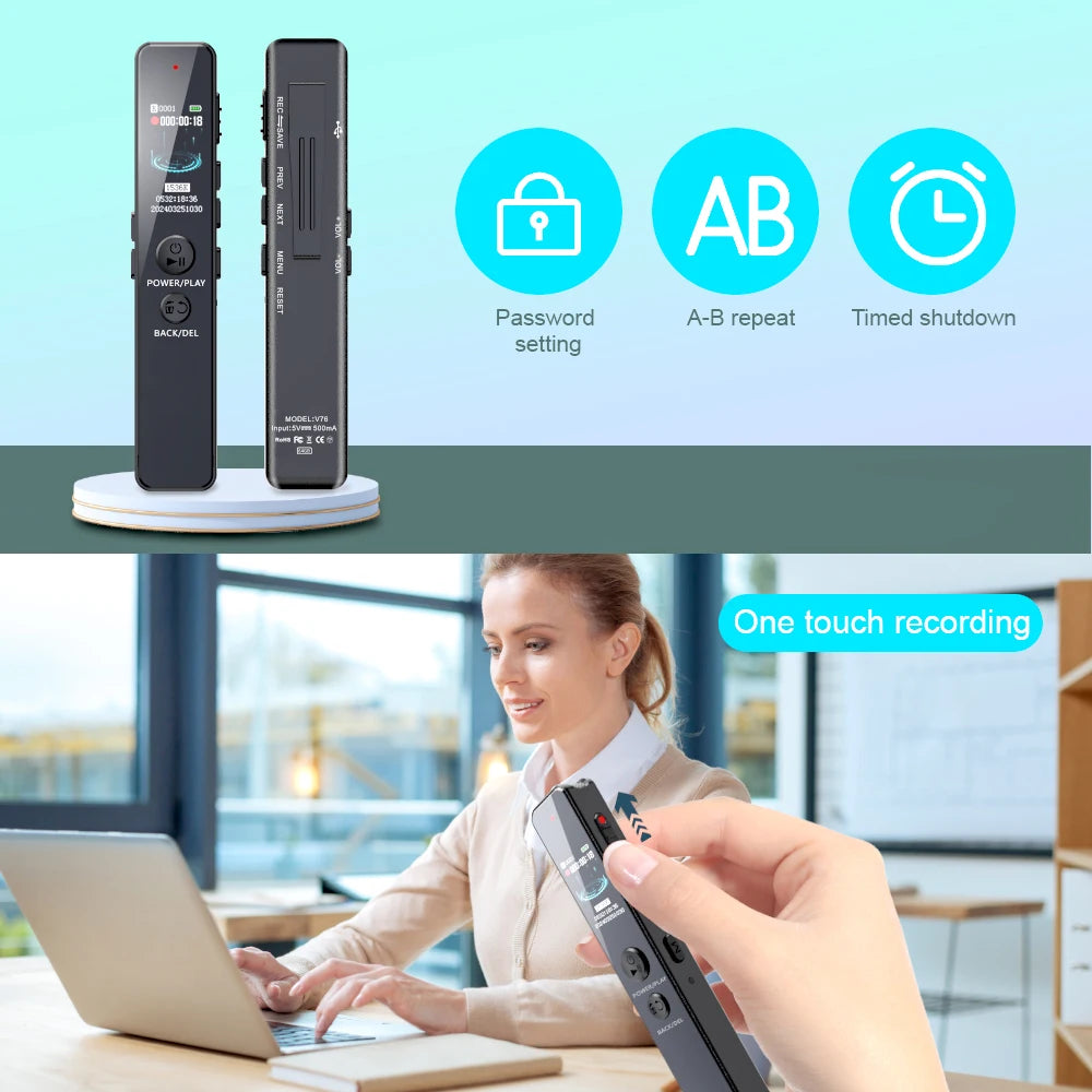 V76 Mini Voice Recorder Pen 128GM