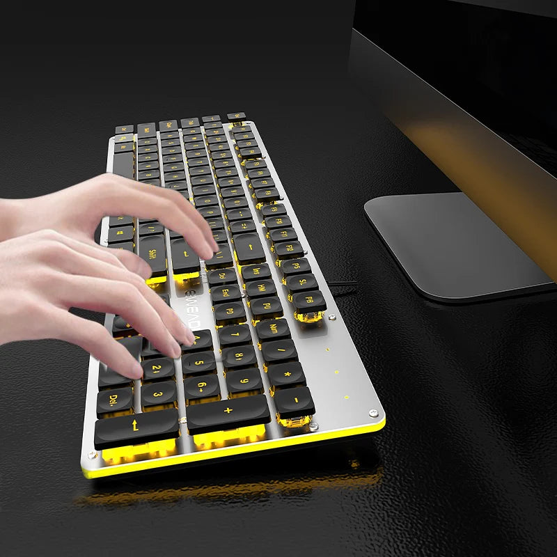 Metal Panel Silent Keyboard