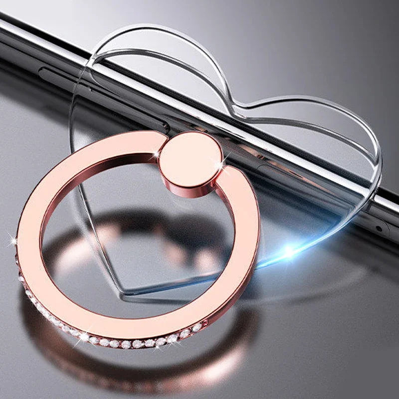 Transparent Butterfly Phone Ring Stand