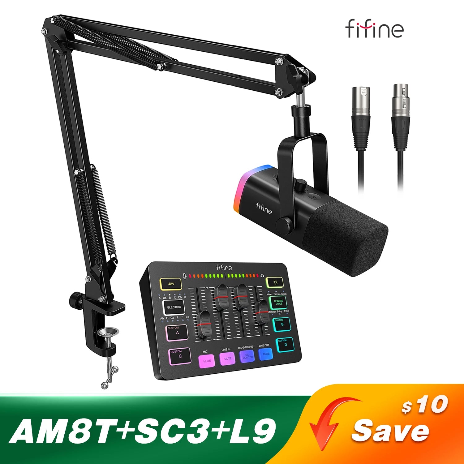 Gaming Audio Set Microphone & Mixer Headset