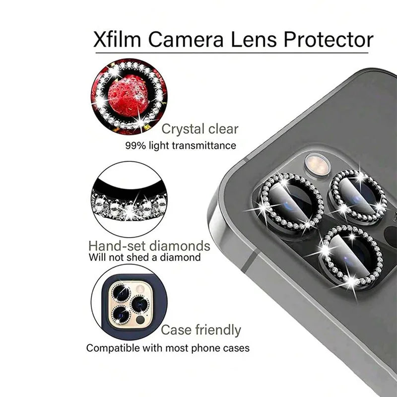 Bling Diamond Camera Lens Protector Case