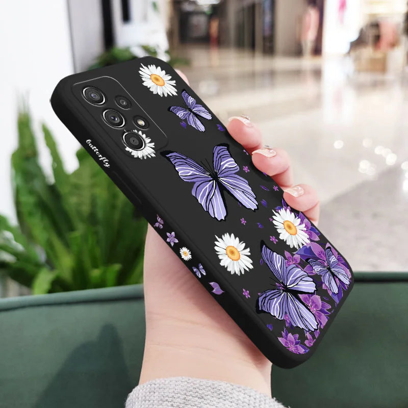Purple Butterflies Case For Samsung