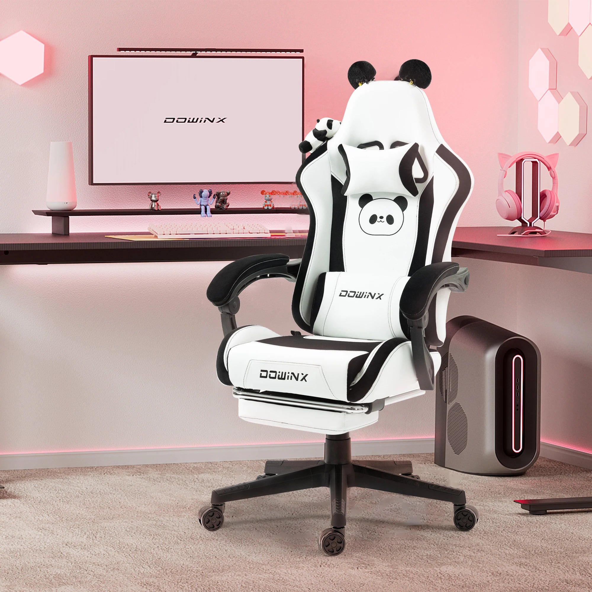 Cat Ears Gaming Chair with Massage