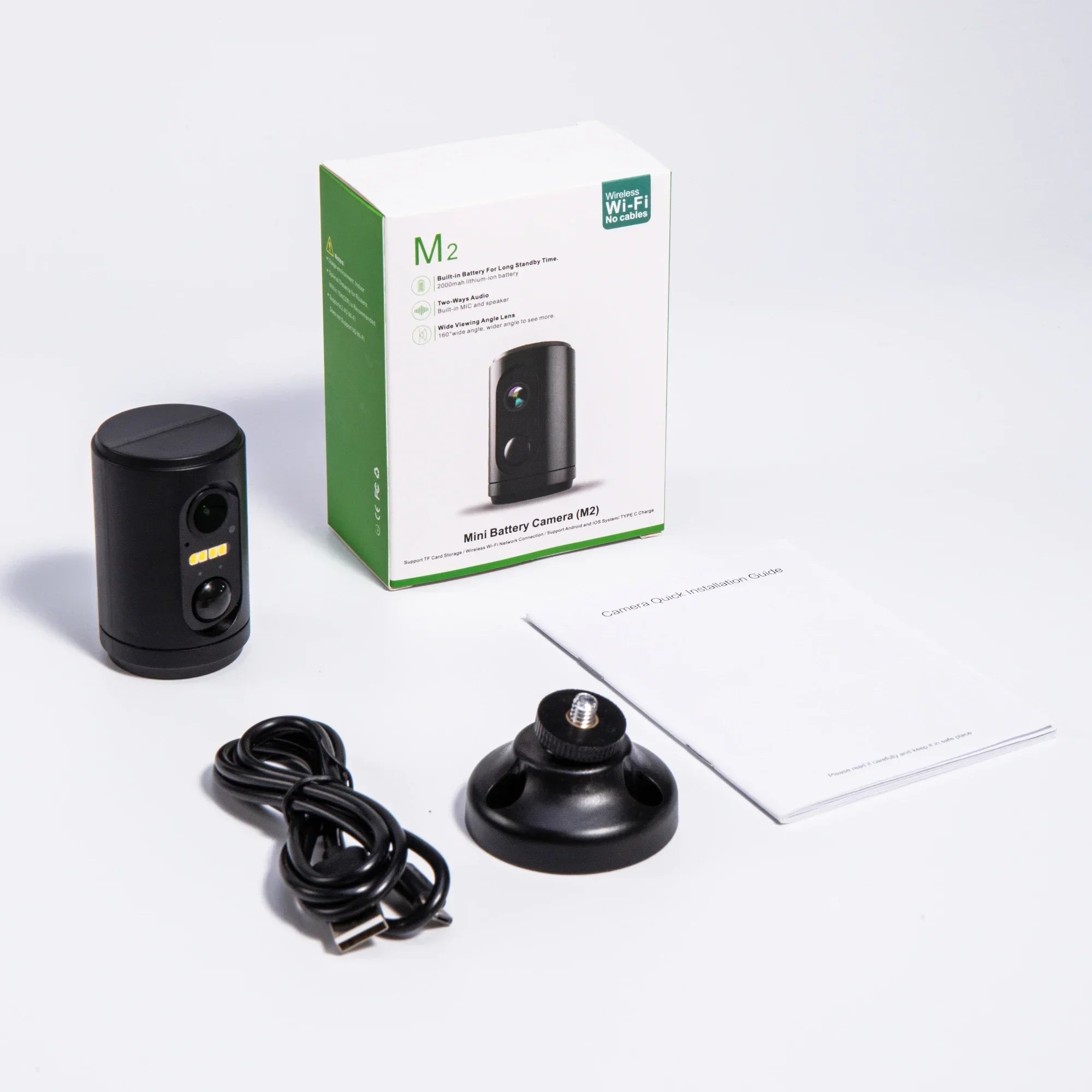 2MP Wireless Battery-Powered Spy Camera