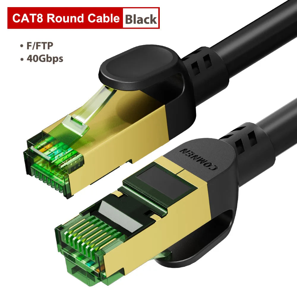 40Gbps Cat8 Gaming Ethernet Cable
