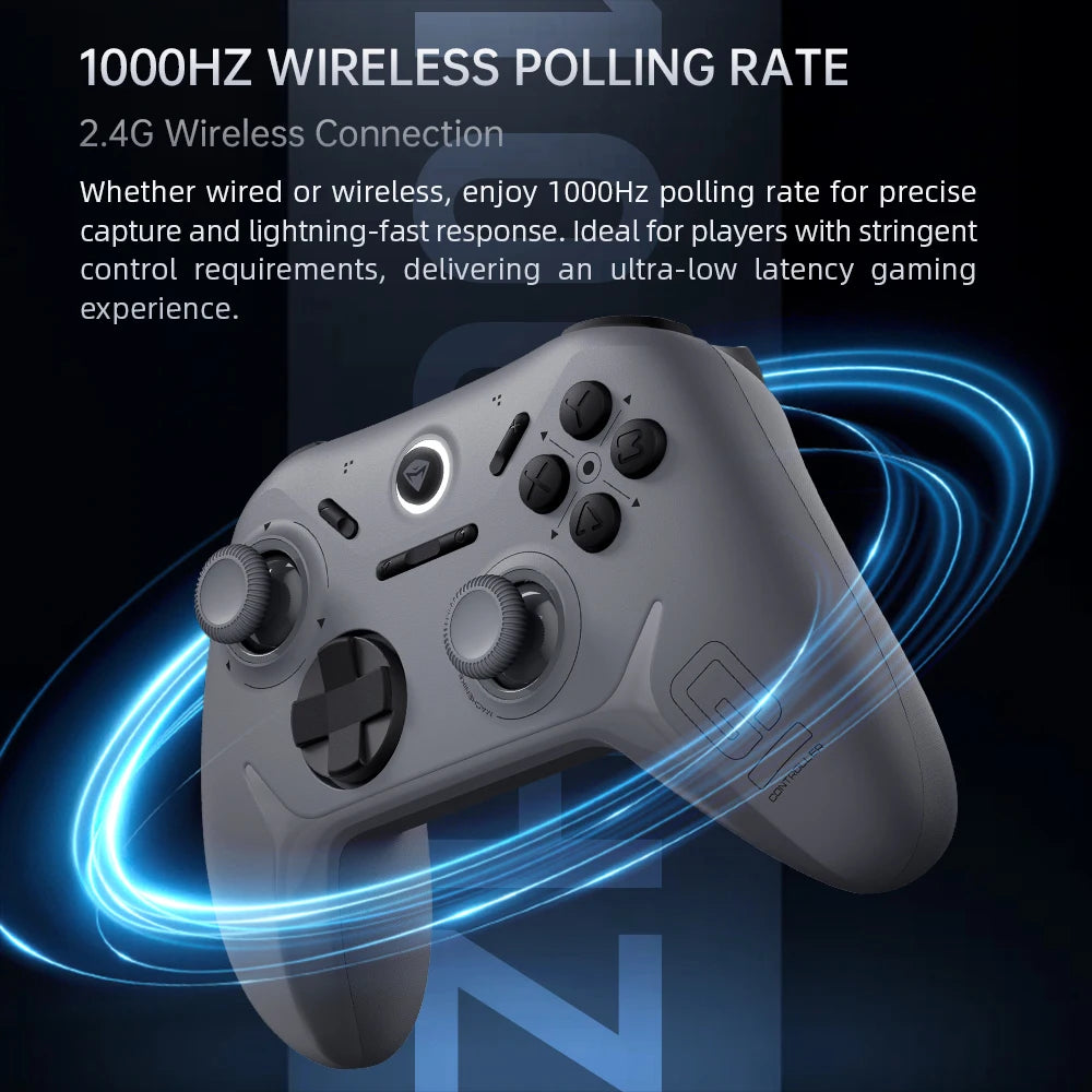 Wireless Gaming Controller with 1K Polling Rate