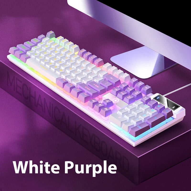 104-Key Mixed Color Keyboard