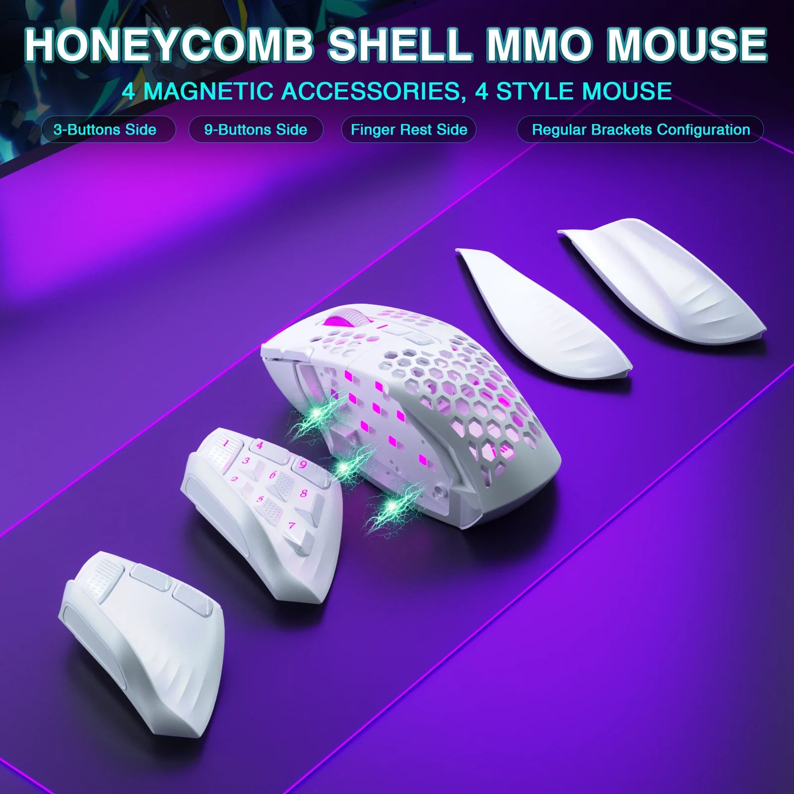 RGB 24000 DPI Programmable MMO Mouse