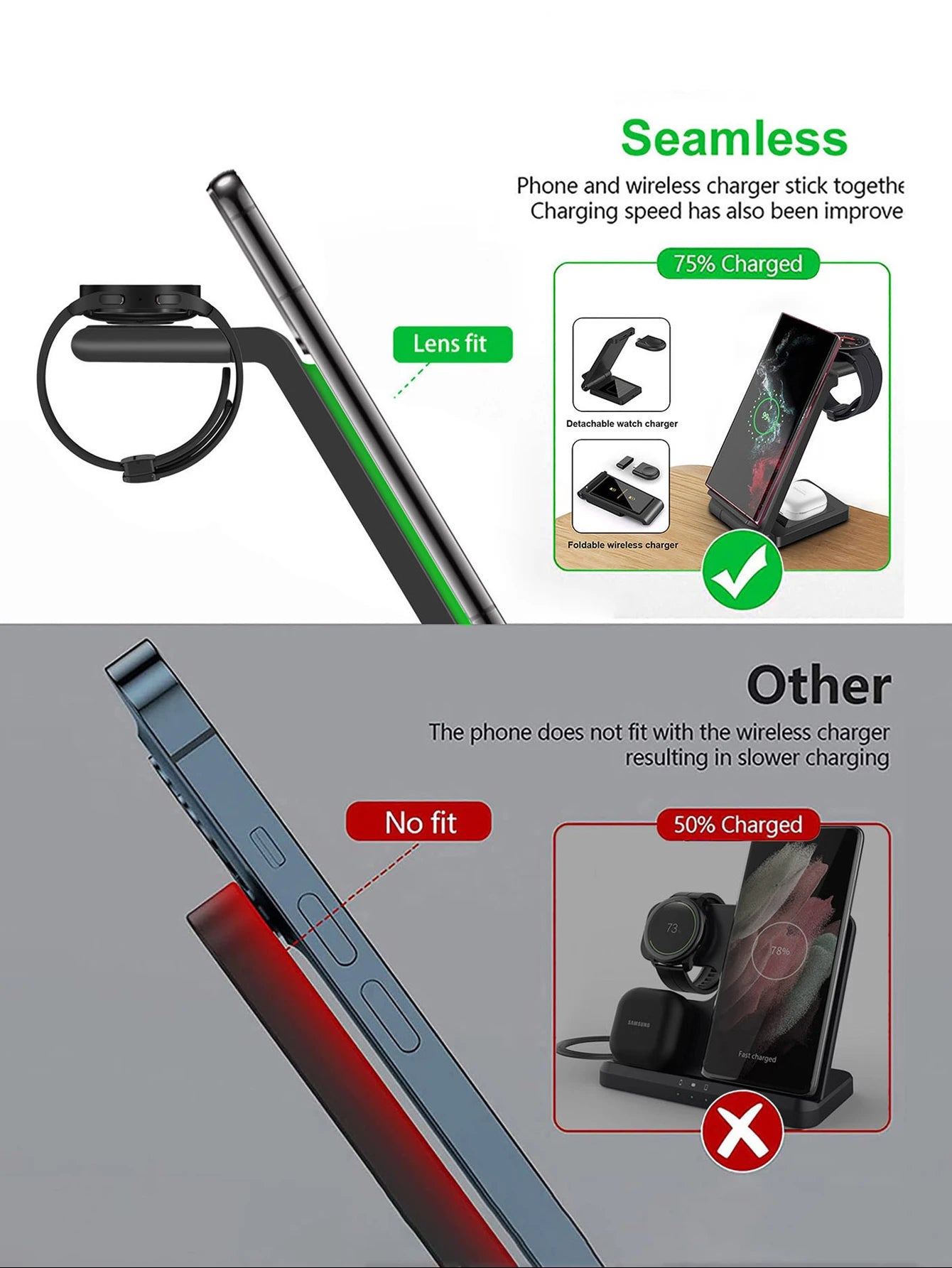 3 in 1 Wireless Charger for Samsung