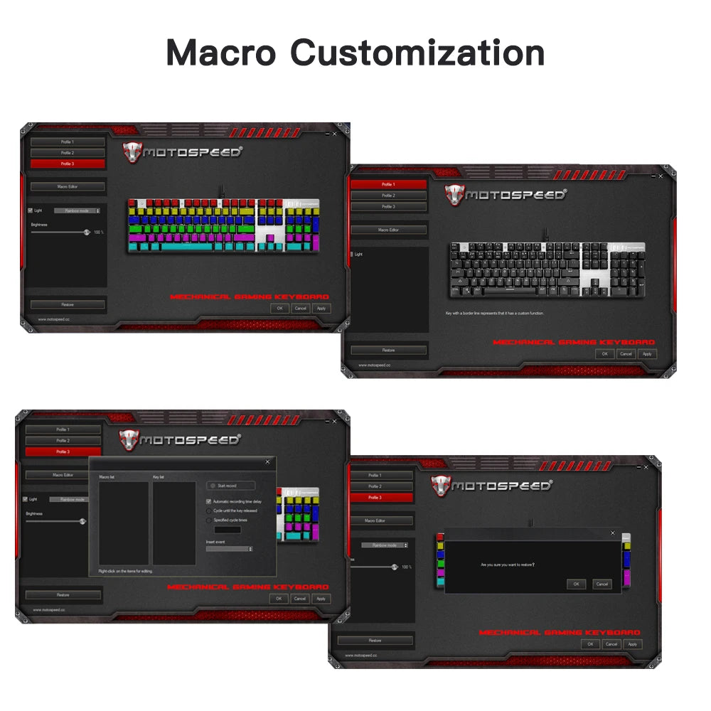 Motospeed CK104 RGB Mechanical Keyboard