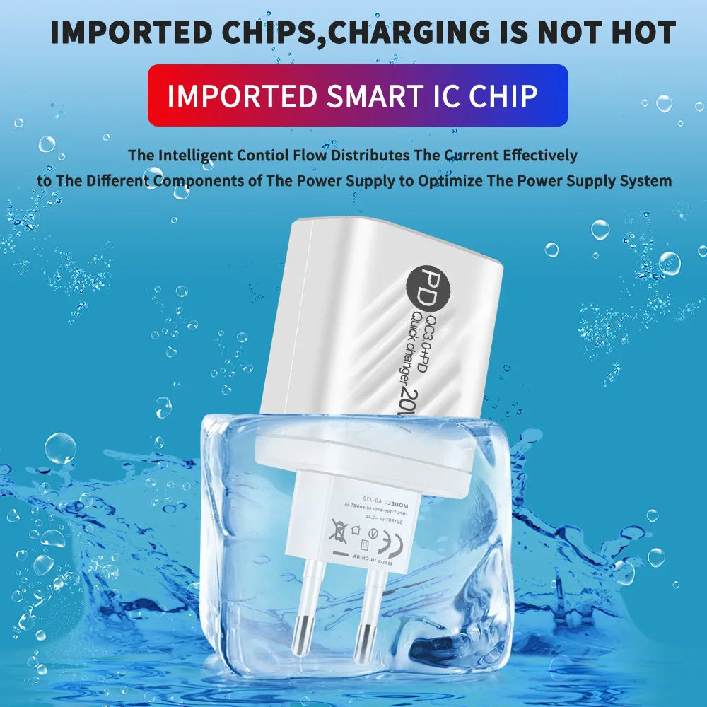 20W Fast Charging USB Wall Adapter
