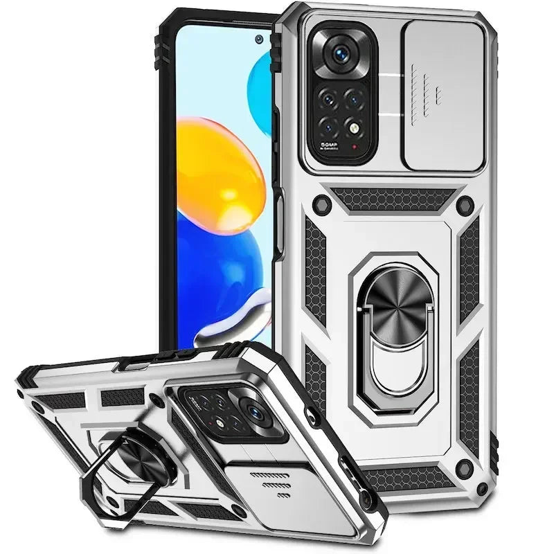 Xiaomi Redmi Armor Ring Push Phone Cases Note 11 10